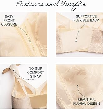 OFF-WHITE スイム ベスト XS 38IT Playtex Women's Plus Size Front-Close Bra with Flex Back,White,36B